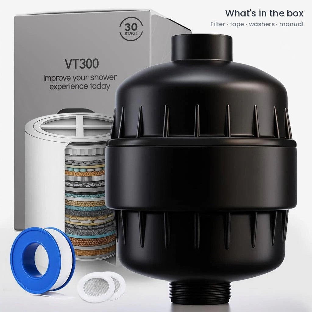 VT300 30-Stage Shower Filter for Hard Water